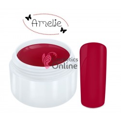 Gel UV Amelie color mat Dark Red 5ml  + 1 Cutie cu paiete Holografice Cadou